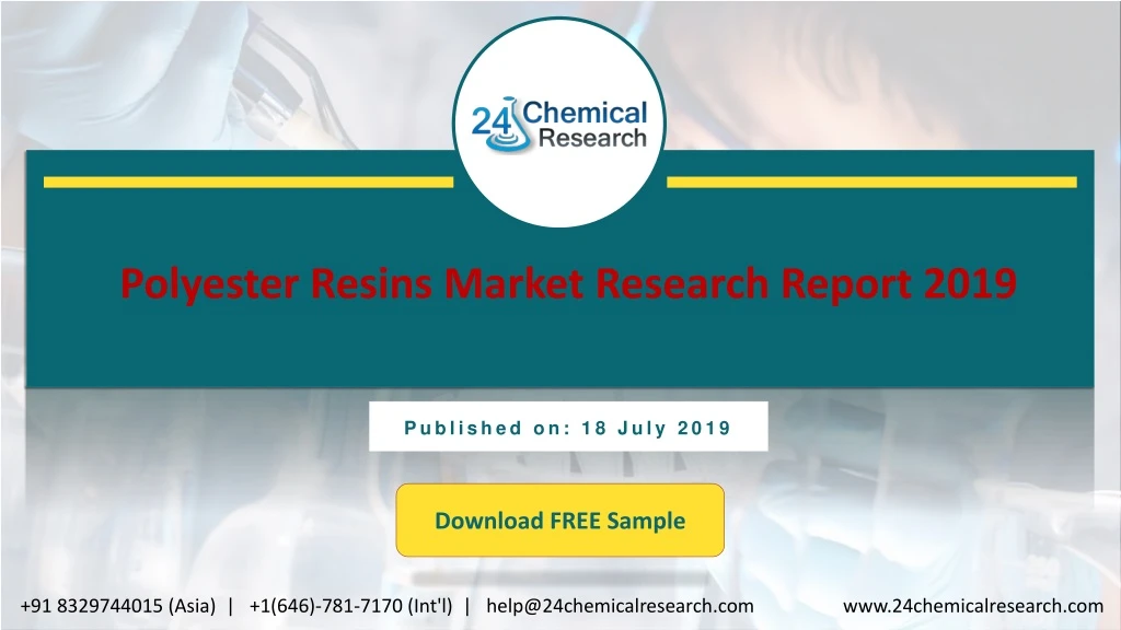 polyester resins market research report 2019