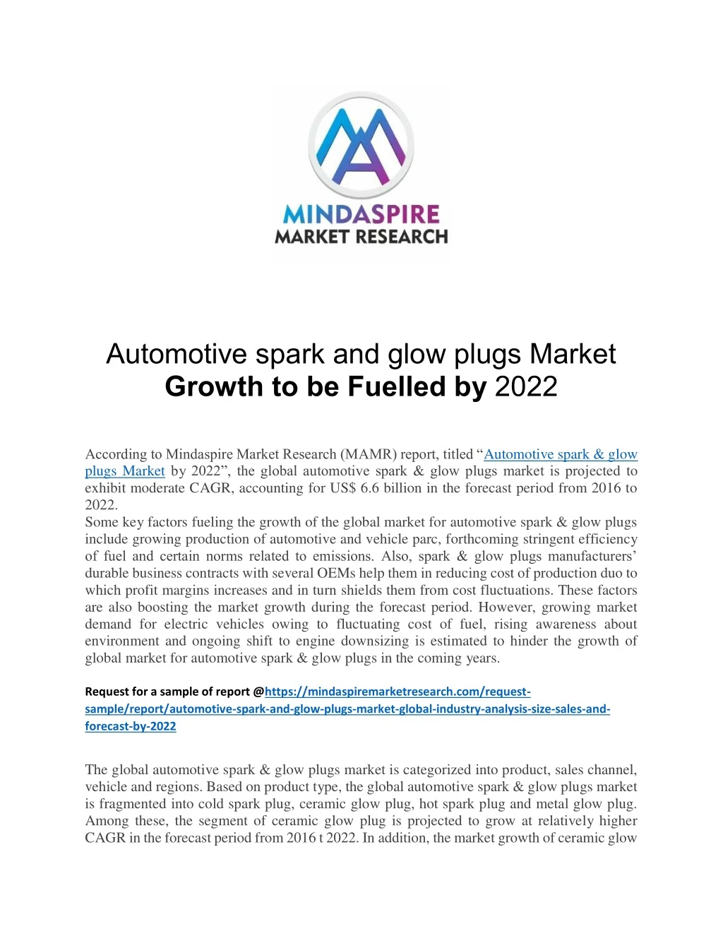 automotive spark and glow plugs market growth