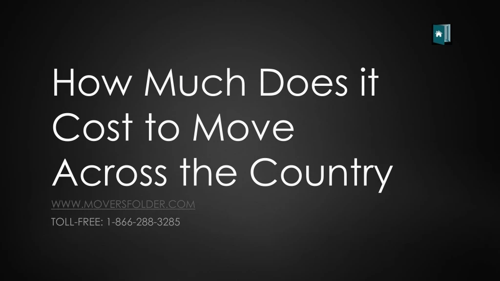 how much does it cost to move across the country