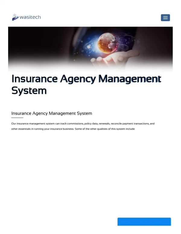 Insurance Agency Management System in us