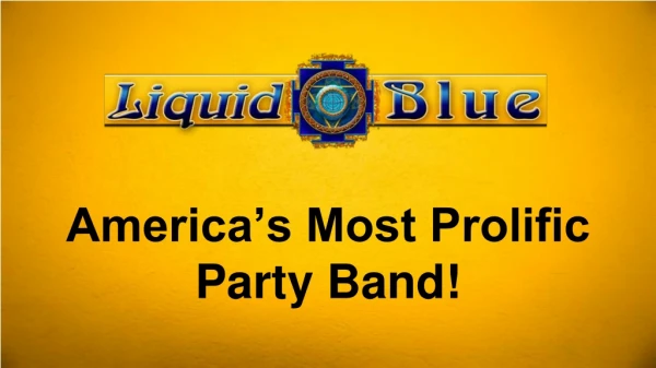 Wedding Bands Los Angeles - Liquid Blue