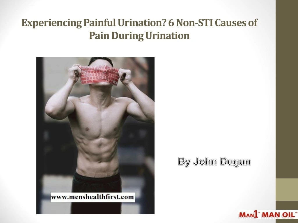 experiencing painful urination 6 non sti causes of pain during urination