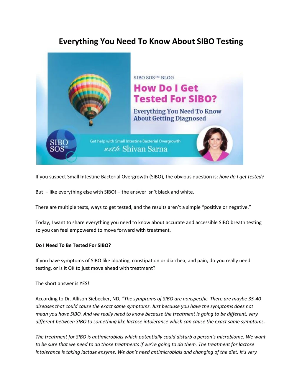 everything you need to know about sibo testing