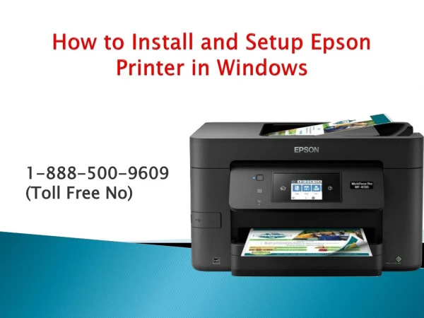 1-888-500-9609 Install and Setup Epson Printer in Windows