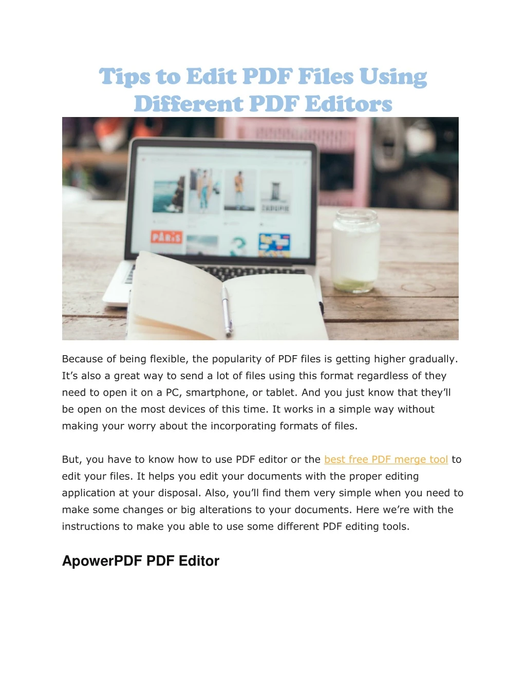 tips to edit pdf files using different pdf editors
