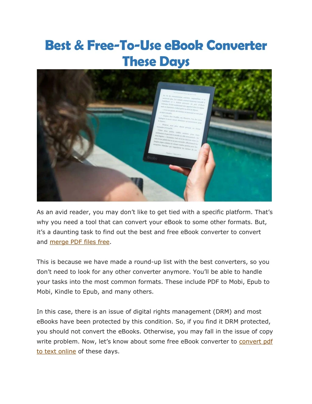 best free to use ebook converter these days