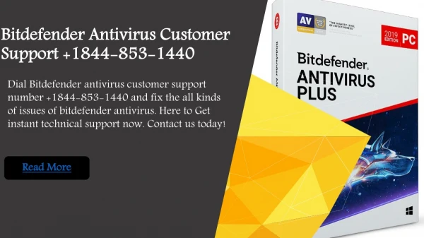 Bitdefender Antivirus Customer Support 1844-853-1440 | Technical support