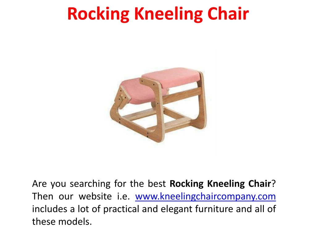 rocking kneeling chair