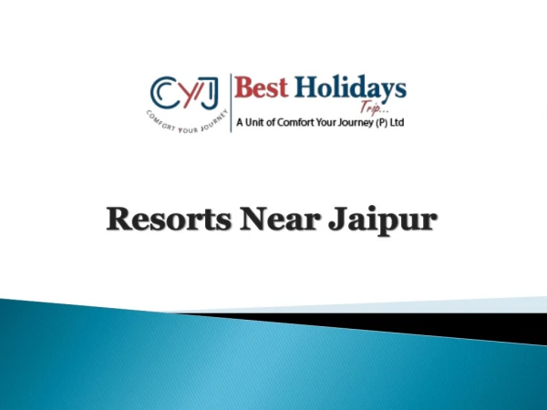Resort near Jaipur | Weekend Getaways in Jaipur
