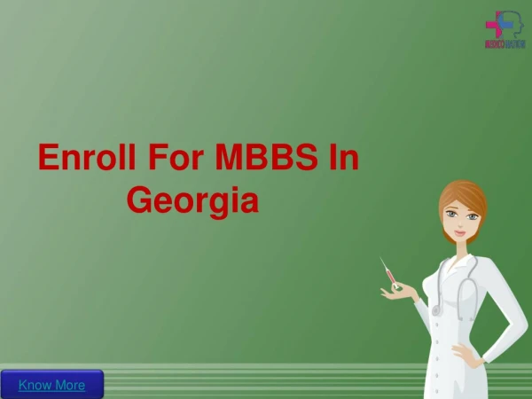 MBBS in Georgia| MBBS Admission In Georgia