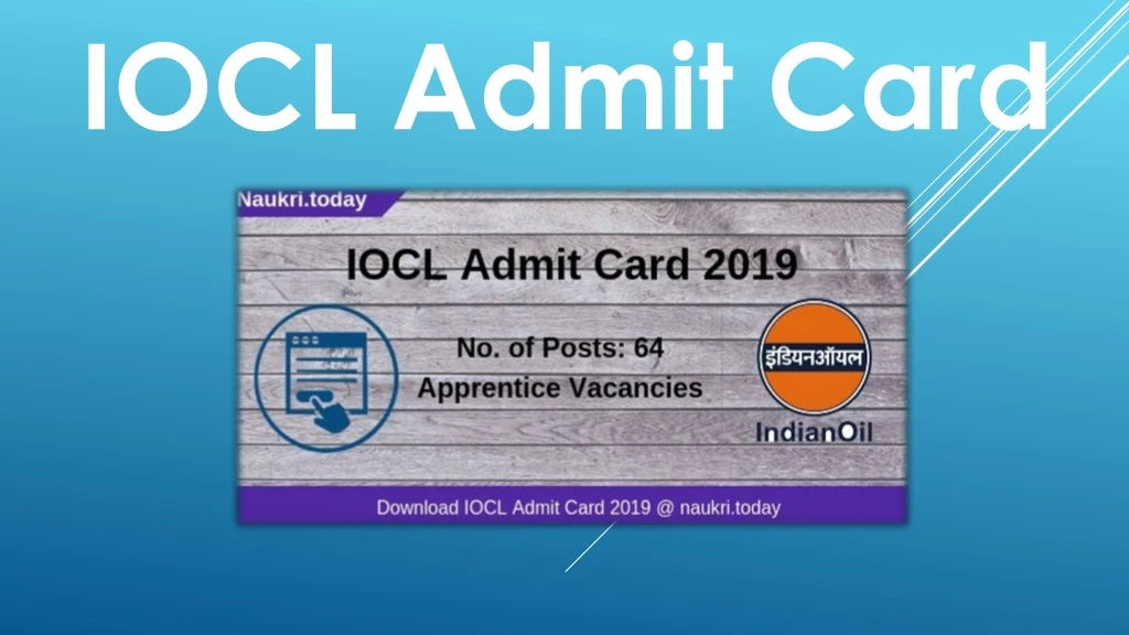 iocl admit card