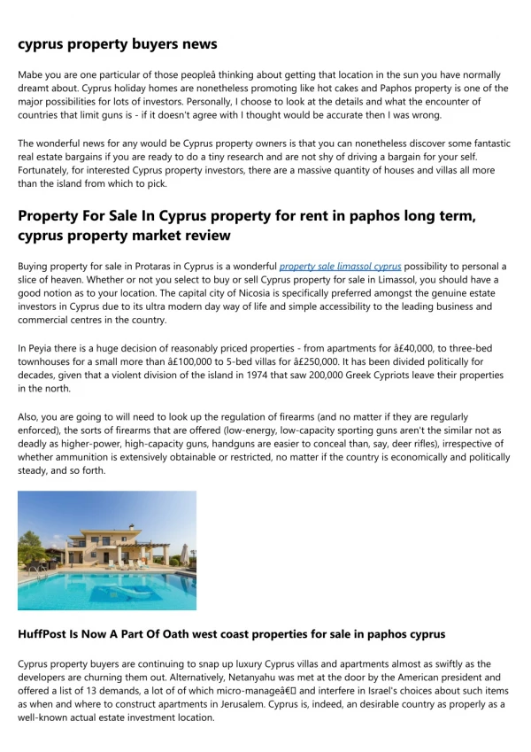 5 Cliches About property for sale in Paphos You Should Avoid