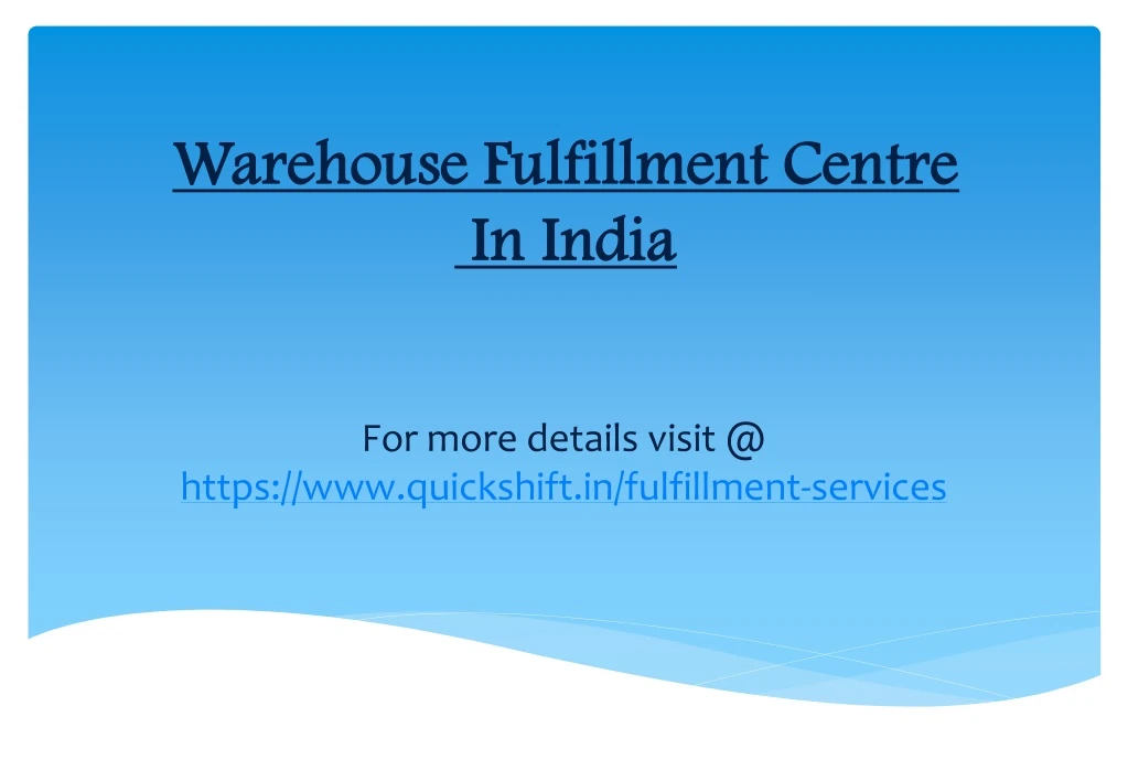 warehouse fulfillment centre warehouse
