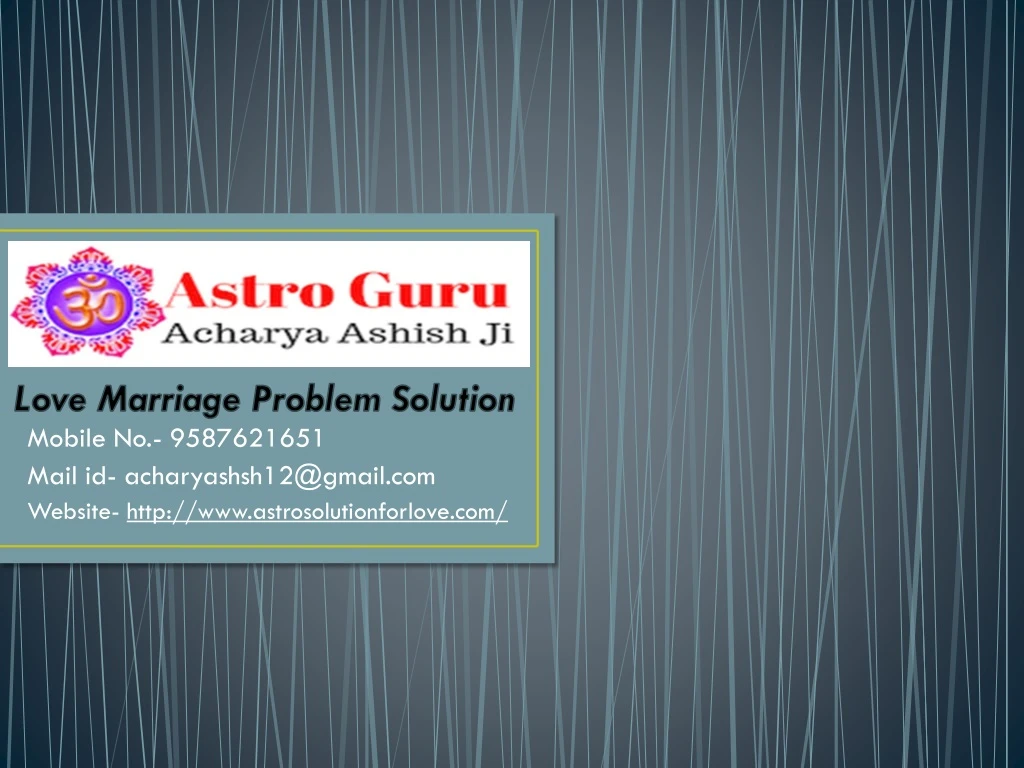 love marriage problem solution