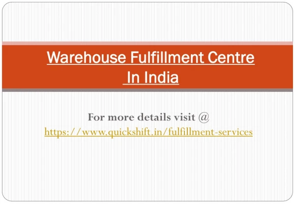 warehouse fulfillment centre warehouse