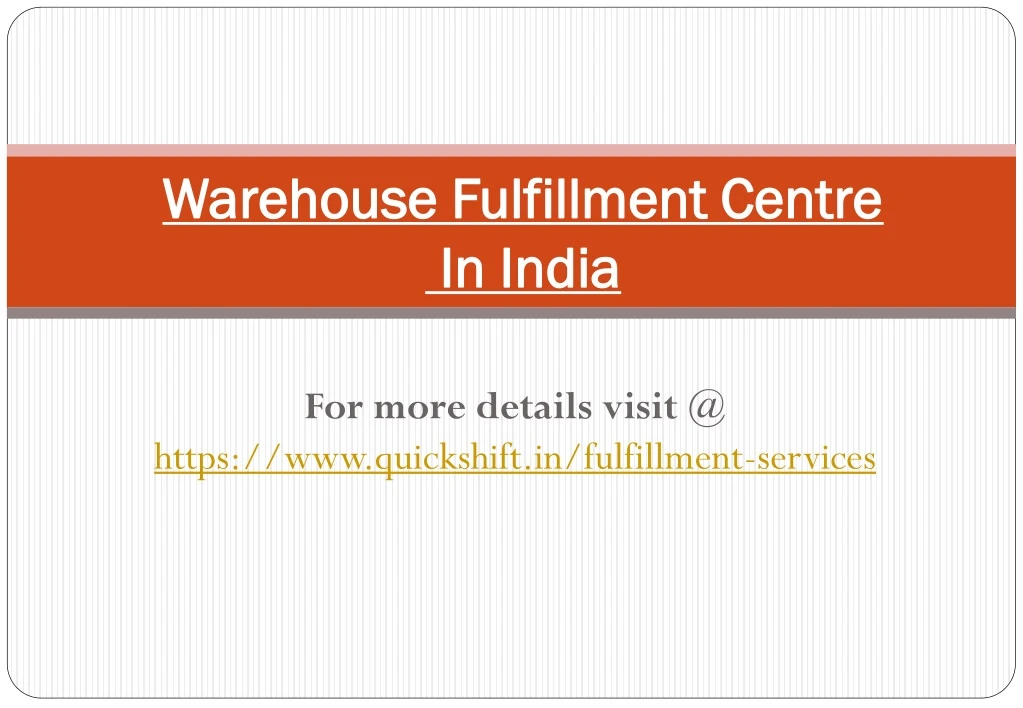 warehouse fulfillment centre warehouse