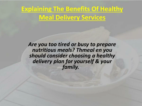 Healthy meals delivery in singapore