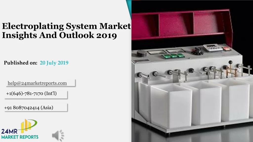 electroplating system market insights and outlook 2019