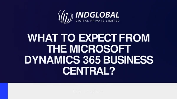 What to expect from the Microsoft Dynamics 365 Business Central?