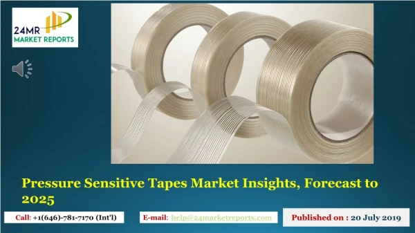 Pressure Sensitive Tapes Market Insights, Forecast to 2025