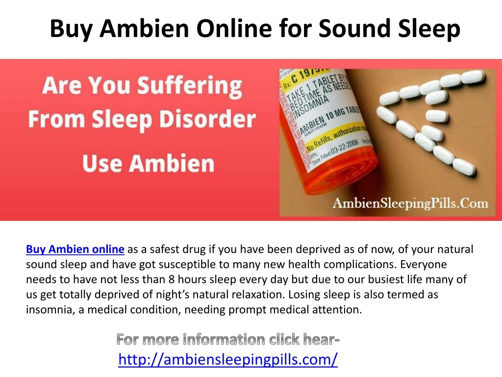 buy ambien online for sound sleep