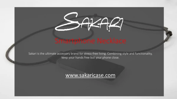 Sakari is the ultimate accessory brand for stress-free living