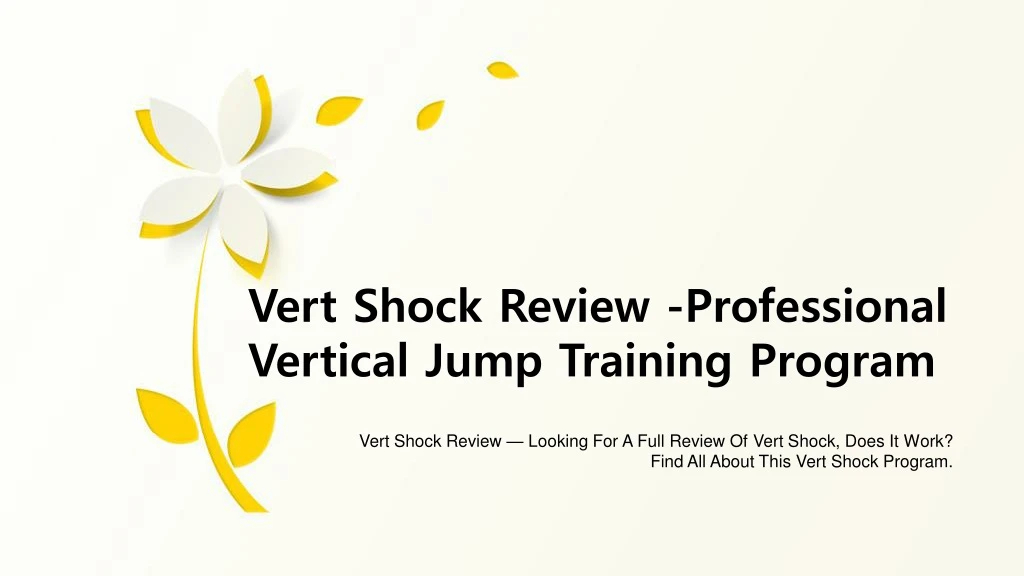 vert shock review professional vertical jump