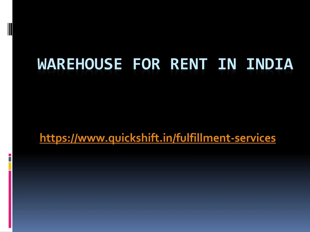 warehouse for rent in india