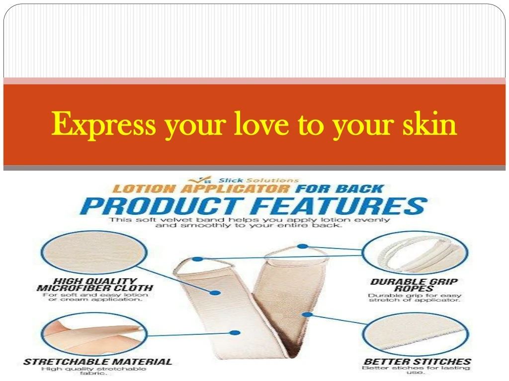 express your love to your skin