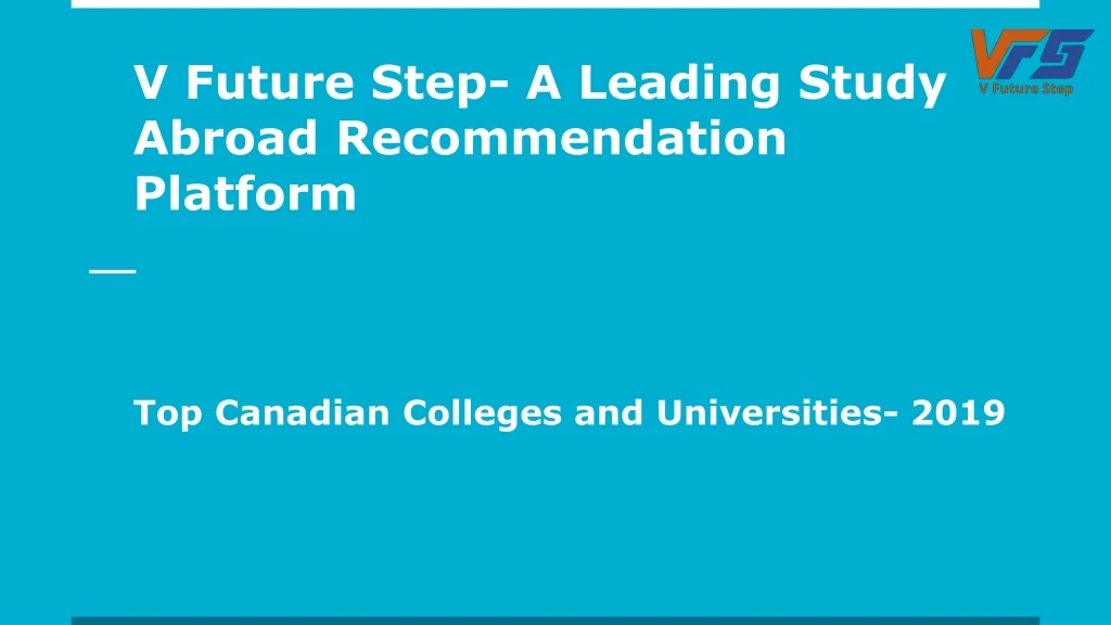 v future step a leading study abroad recommendation platform