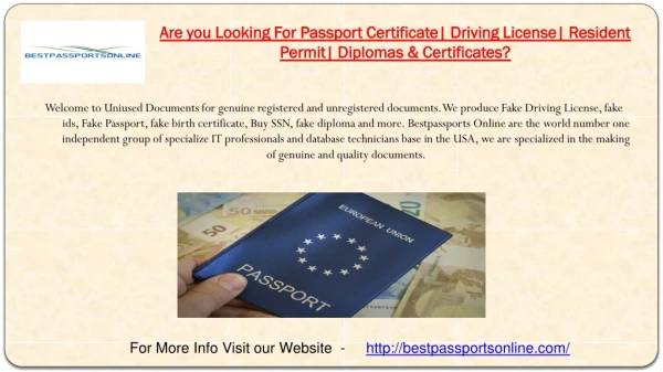 Buy Orginal or Fake Certificate Online | Buy id cards online