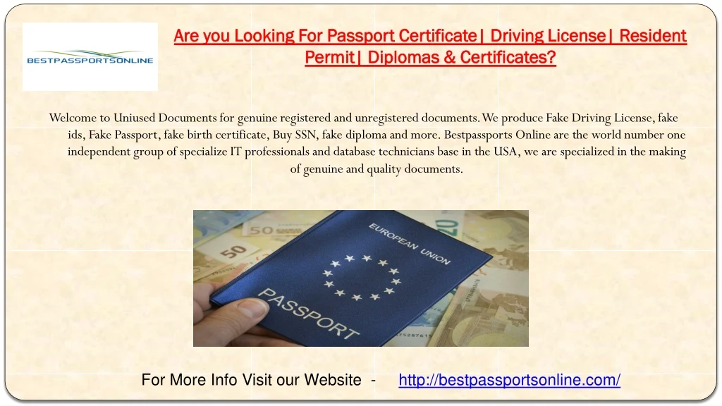 are you looking for passport certificate driving