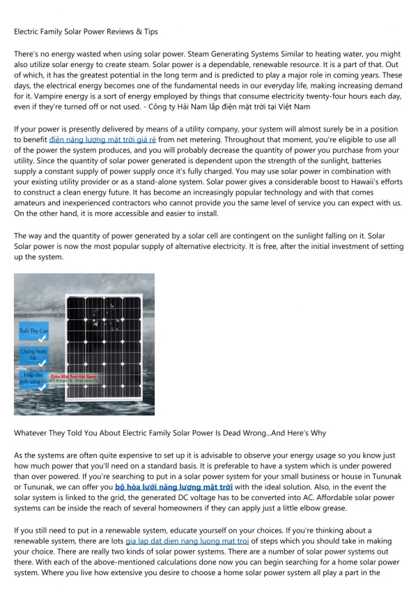 Planning a Home Solar Electric System - Department of Energy
