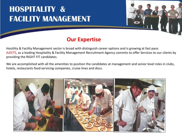 Hospitality & Facility Recruitment services