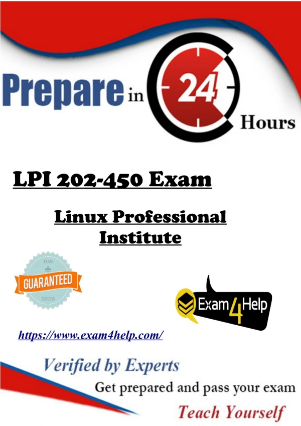Verified LPI 202-450 Exam Questions - LPI 202-450 Dumps PDF Exam4Help.com