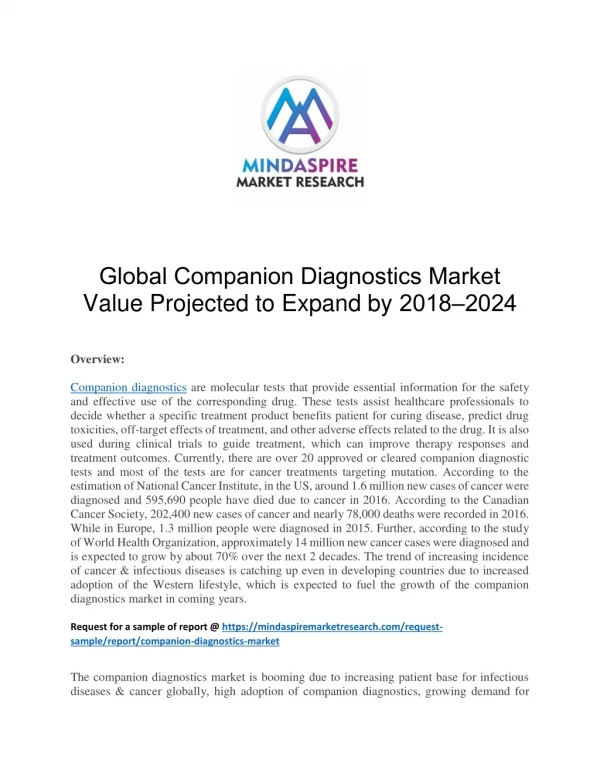 global companion diagnostics market value
