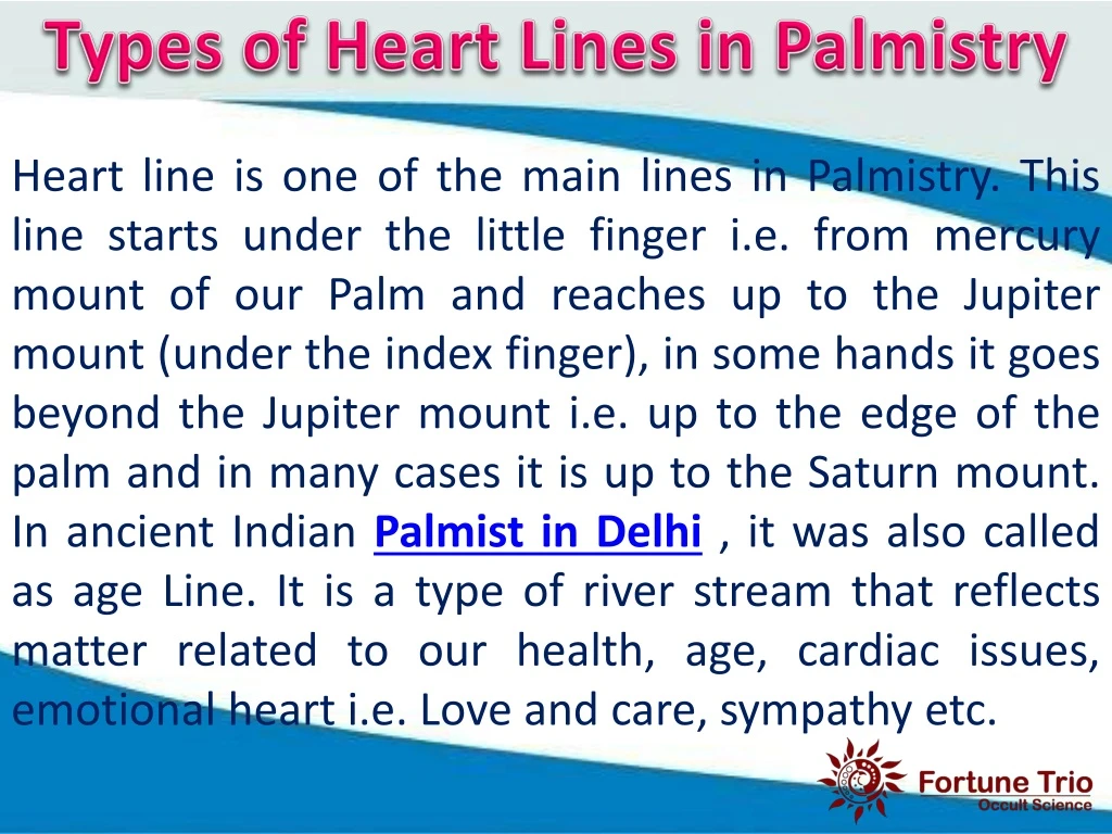 types of heart lines in palmistry