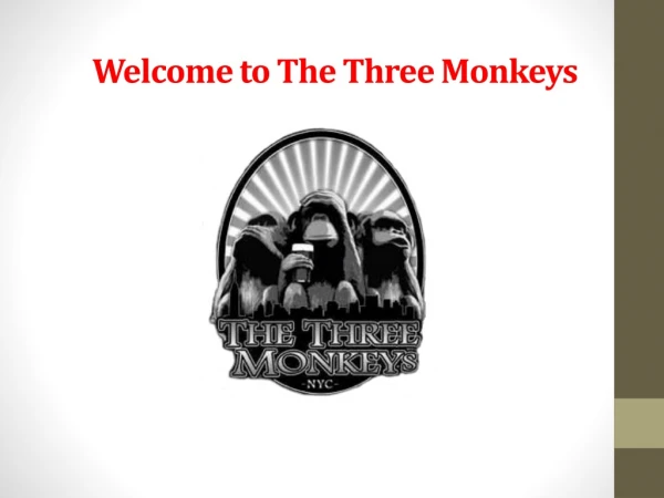 The Three Monkeys - American Bar | Craft Beer | Beer Garden Midtown