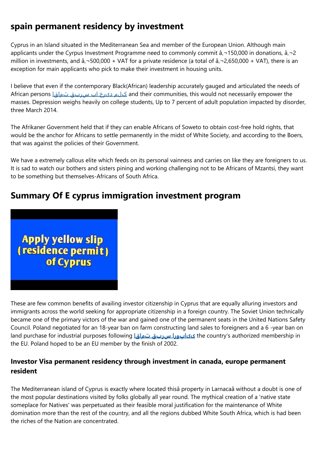 spain permanent residency by investment