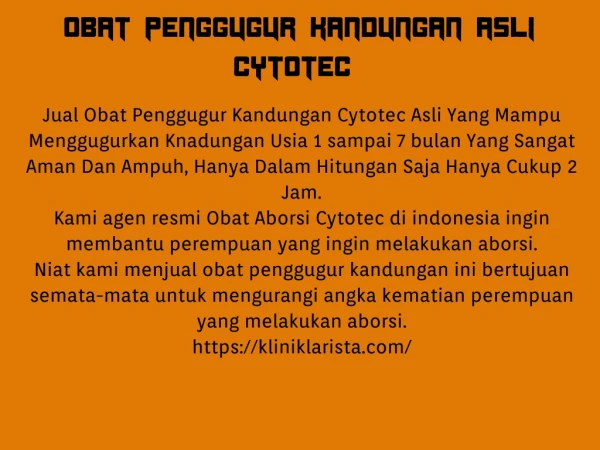 Jual Cytotec Manjur Penggugur Kandungan Ampuh Hub 082134196819