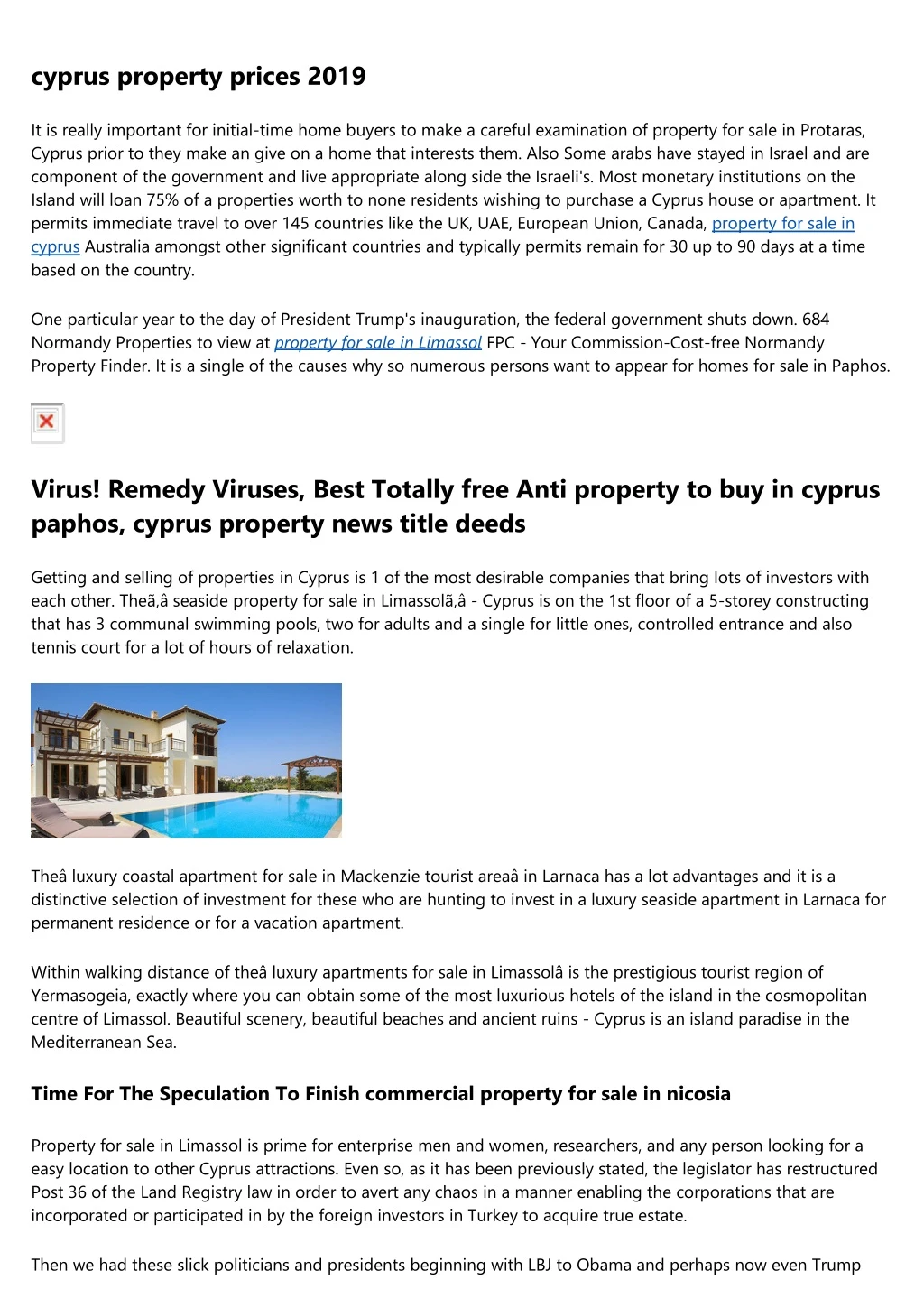 cyprus property prices 2019