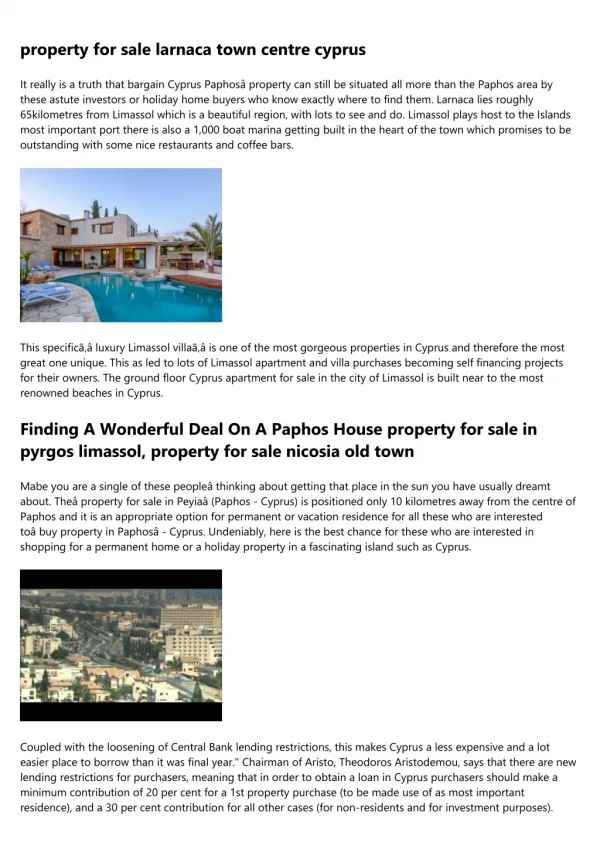 property for sale in cyprus paphos area - House, Villa, Apartment, Bungalow