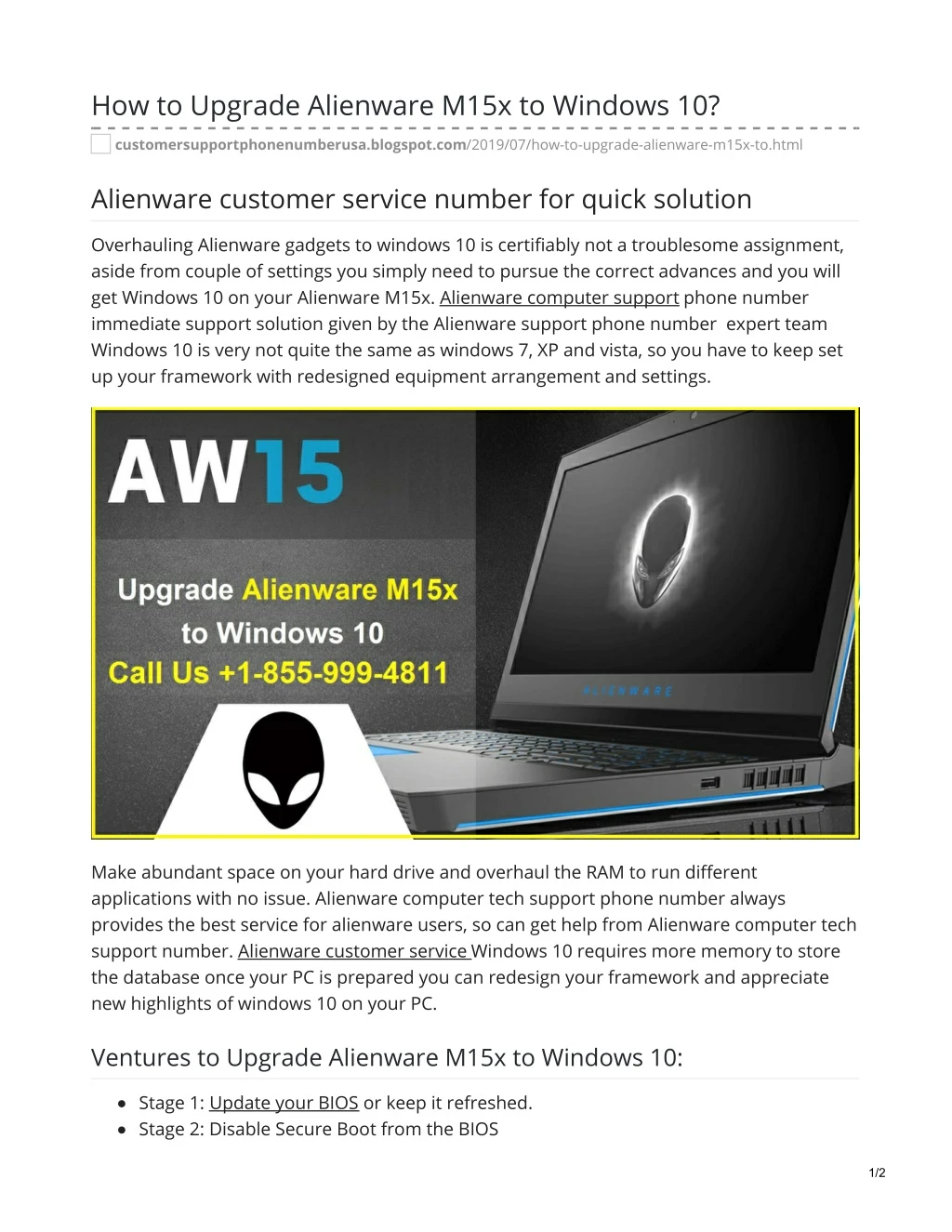 how to upgrade alienware m15x to windows 10