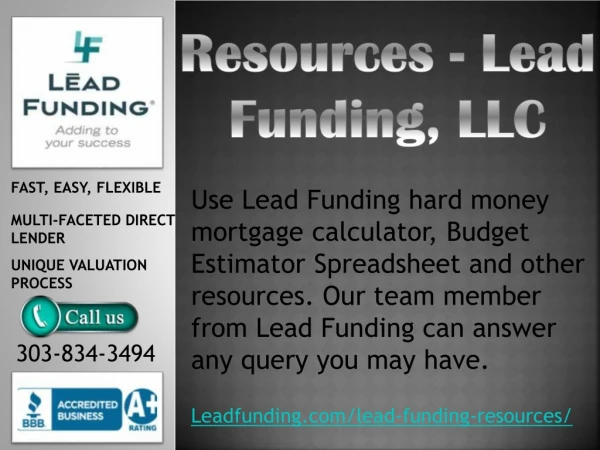 Resources - Lead Funding, LLC
