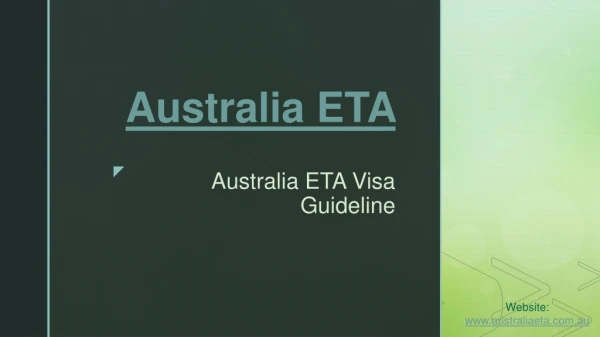 Australia ETA Visa