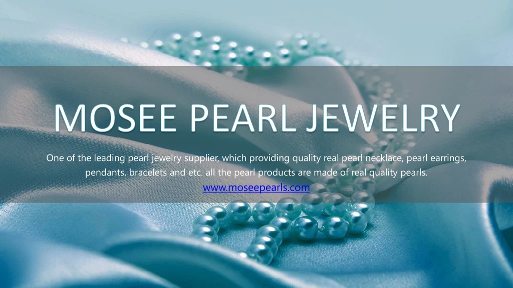 mosee pearl jewelry