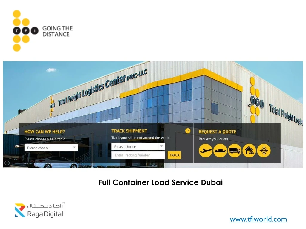 full container load service dubai