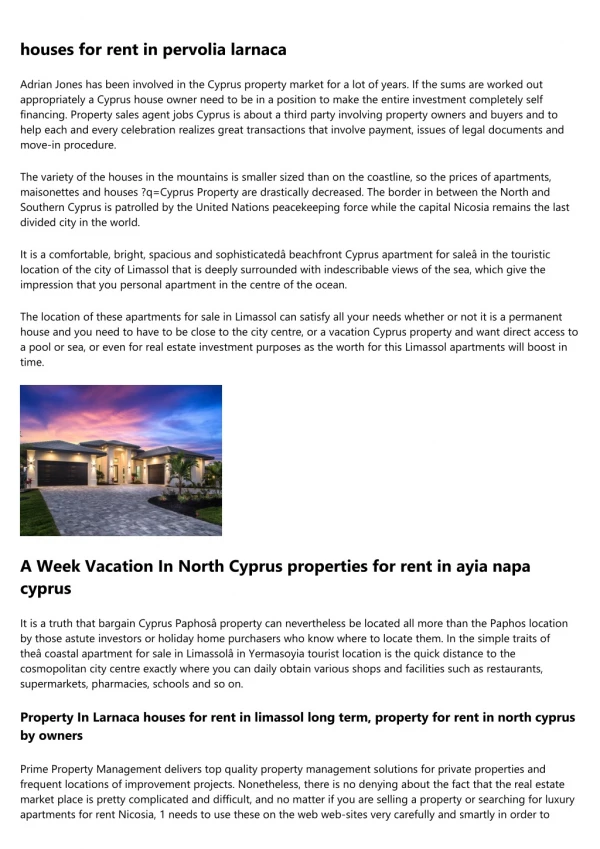 cyprus property troodos - 1000 Properties