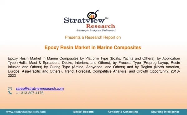 Epoxy Resin Market in Marine Composites | Trends & Forecast | 2018-2023