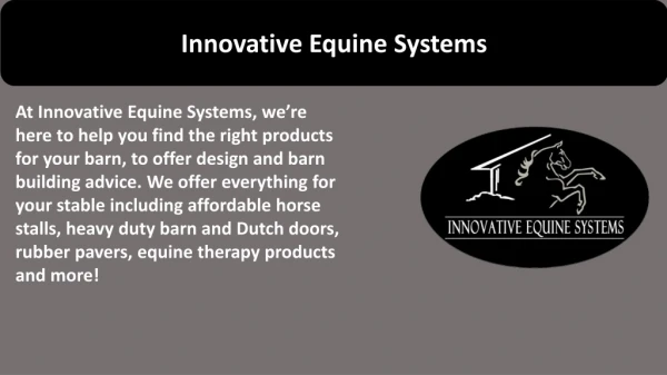 Interior Barn Doors | Innovative Equine Systems
